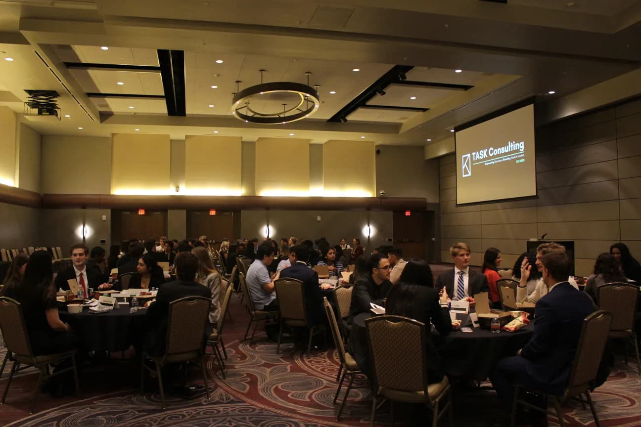 The TASK Consulting Career Fair ballroom.